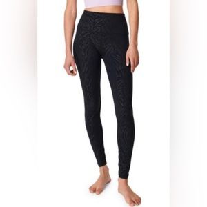 Sweaty Betty All Day High Waist Leggings Embossed Leopard Print black